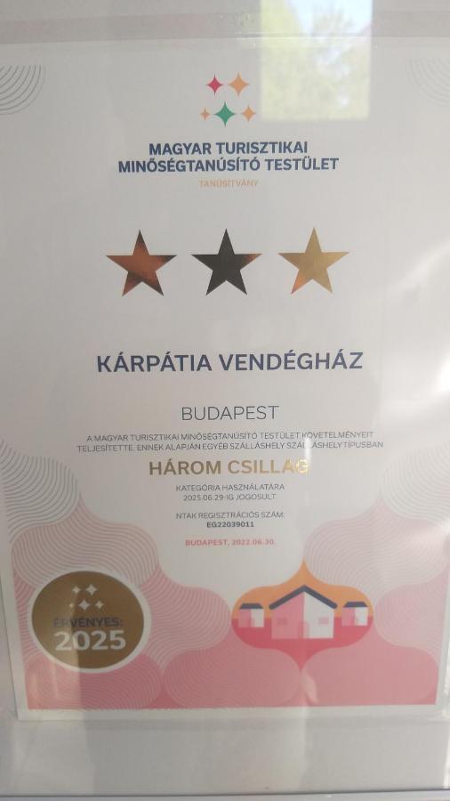 Karpatia Vendeghaz 1201 Budapest Ngoại thất bức ảnh